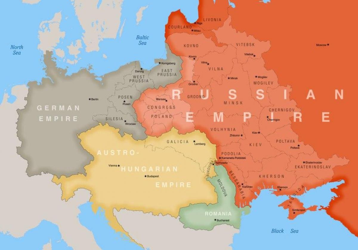 Europa 1900 Kort Kort over Polen 1900   Polen 1900 kort (Østlige Europa   Europa) Europa 1900 Kort